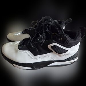 Men's Jordan Stay Loyal 3 Black Metalic Gold White Athletic Basketball Shoes